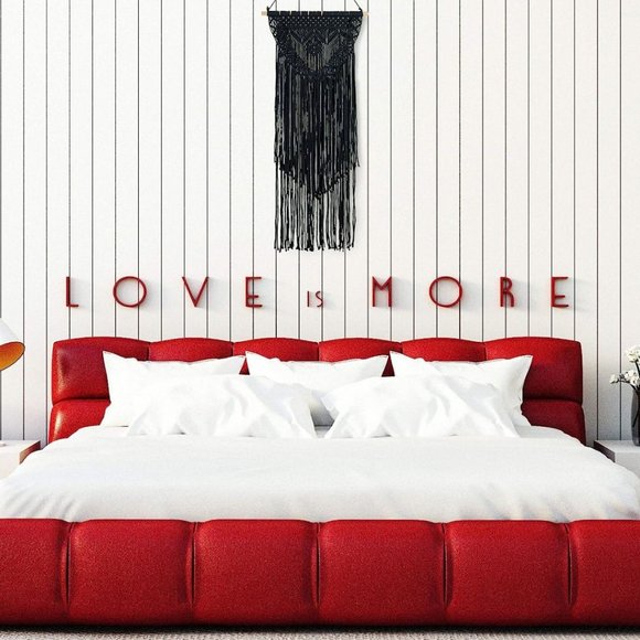 Boho Black Macrame Wall Hanging Woven Decor - Black 16 x 36 Inches - Picture 5 of 8